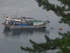Dolsando Hyangiram harbour fishingboat