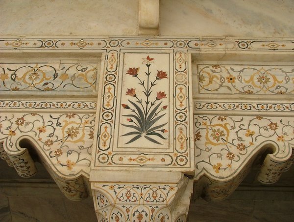 Khas Mahal, detalle de decoración