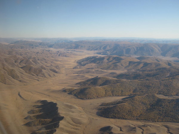 northern mongolia from the sky