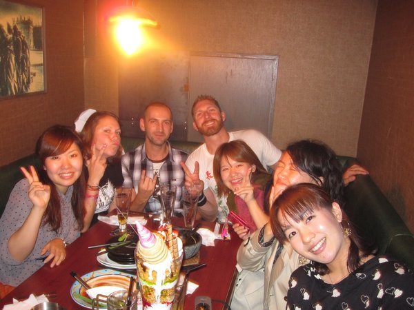 dinner with Japanese friends, Tokyo