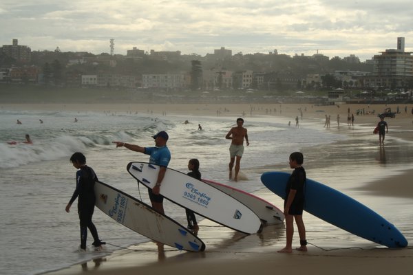 Surfs up at Bondi beach, Sydney