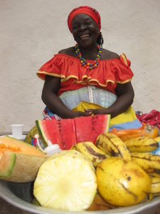 Lady selling fruit