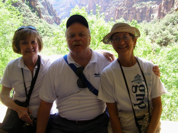 Sue, Dave & Karen at Zion