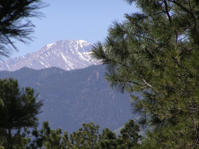 Pikes Peak from Campground