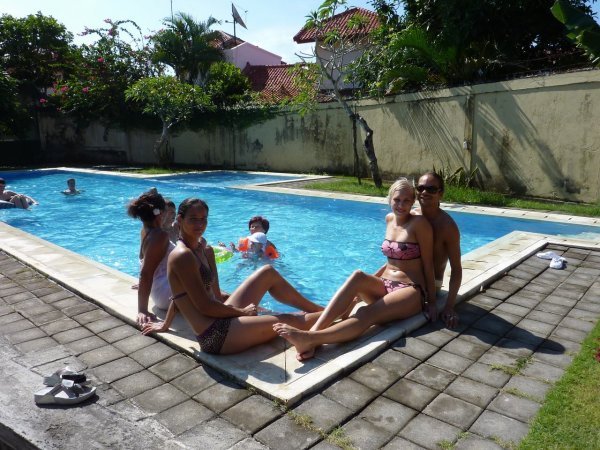 Hanging around the pool at familyvilla in Nusa Dua - Bali