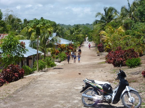 Kei Islands - Streetview of a village