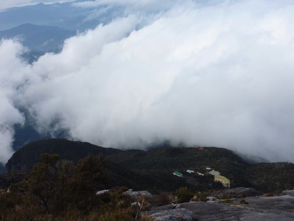 Mount Kinabalu - With Laban Rata guesthouse in the back