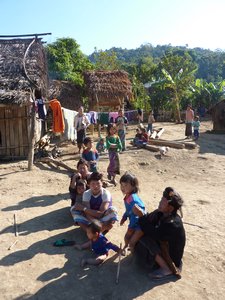Tribe village during Akha trail