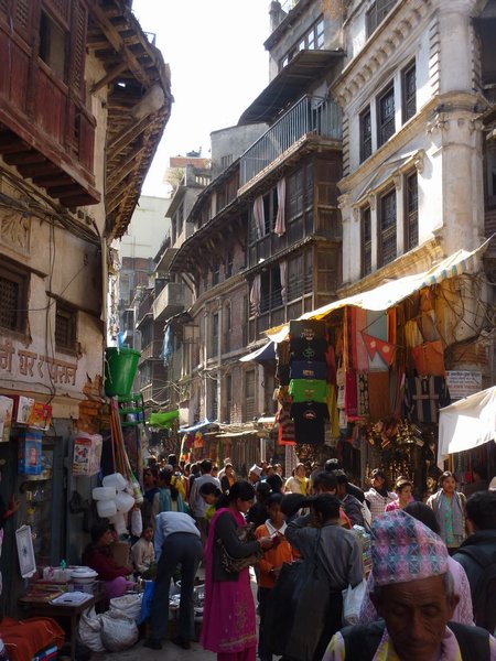 Main street in old Kathmandu