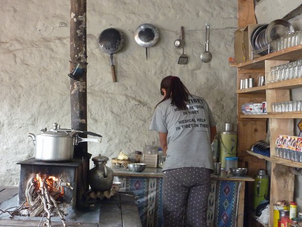 A local kitchen where we had breakfast early morning