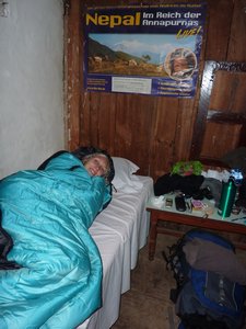 Our first night during our 12 day trek around the Annapurna circuit