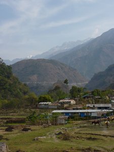 Scenery in the first part of the Annapurna circuit