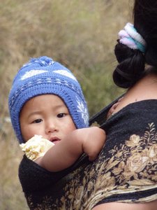 Nepalese baby in the Himalayas