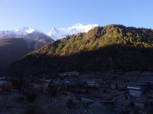 The village of Pisang is 3300m high