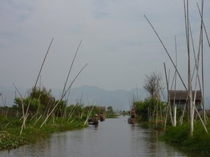 Inle Lake view from the boat