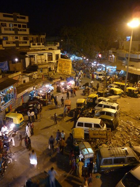 Night views of Main Bazaar Paharganj