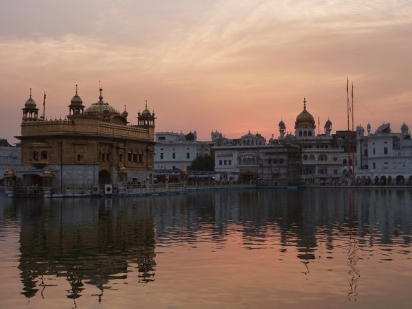 Sunset at the Golden Temple in Amritsar