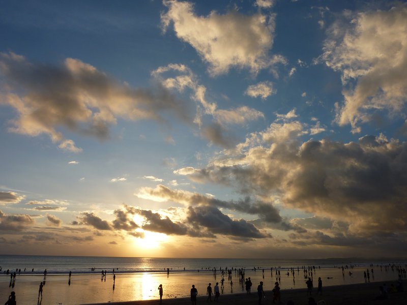 Bali - Sunset at Kuta beach 