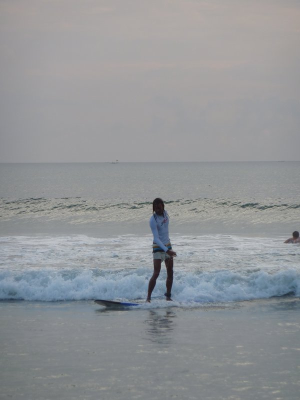 Bali - I can stand! (on tiny waves)