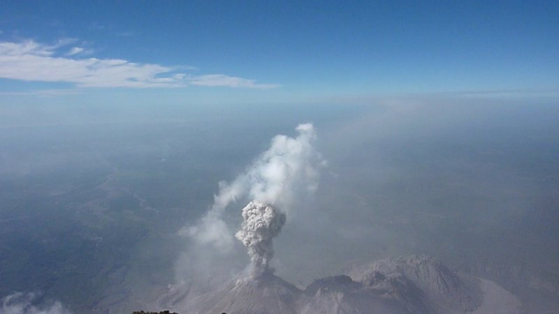 Xela - Santa Maria Volcano eruption