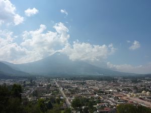 Anitgua - Cerro Cruz - View towards Agua Volcano