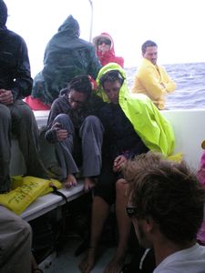 Glover's - Bad weather on the Catamaran