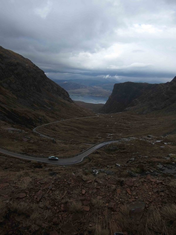 Looking down the beallach