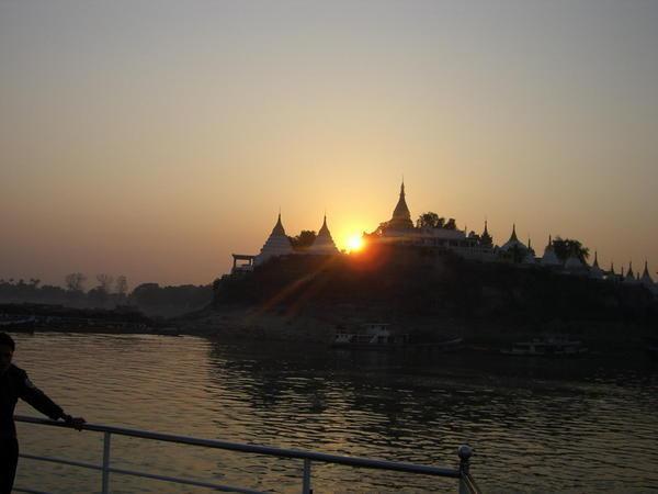 Sunrise on the Ayerwaddy (Irrawaddy) River 2 
