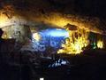 Limestone Cave with tacky lighting
