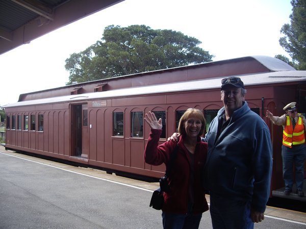 Len and Lesley with cockletrain