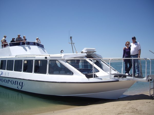 Len and Lesley on the Coorong
