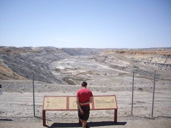 Rich at Leigh Creek coal mine