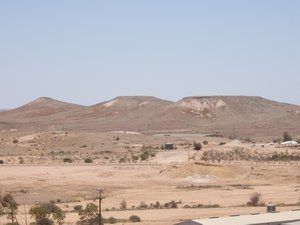 Looking out from Coober