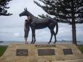 Hay and Statue of Makybe Diva