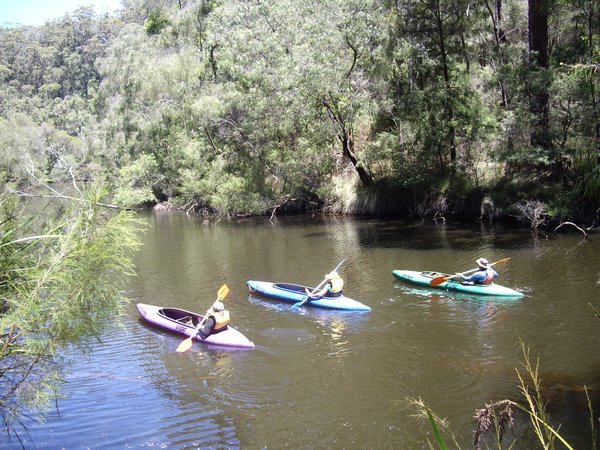 Kayaks on the Warren River