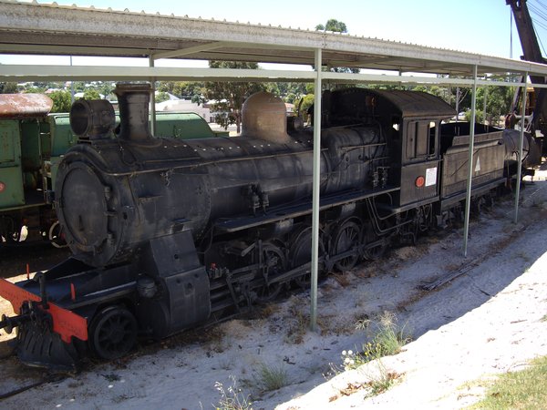 Steam trains used to pull coal