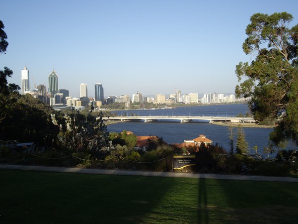Perth at sunset from Kings park