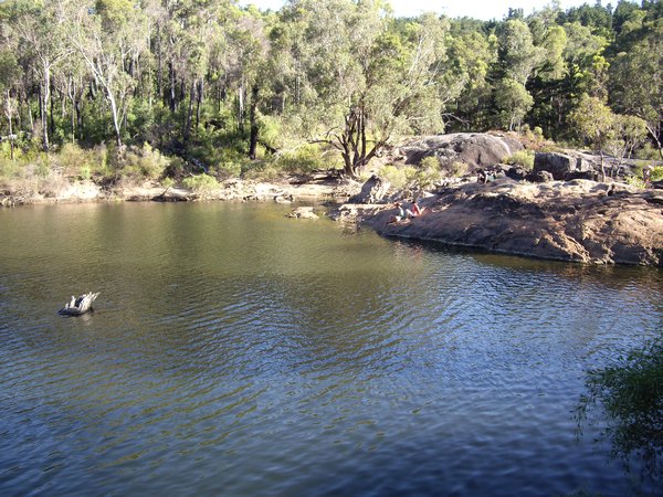 Our swimming hole at Lane Poole Reserve
