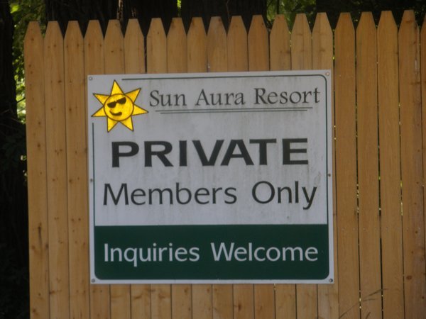 As we enter Sun Aurora Resort..