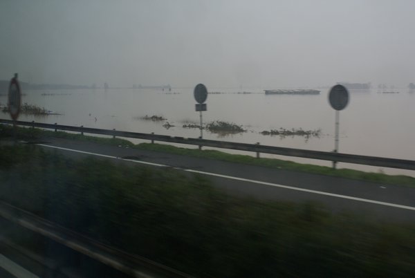 flooding on the roads