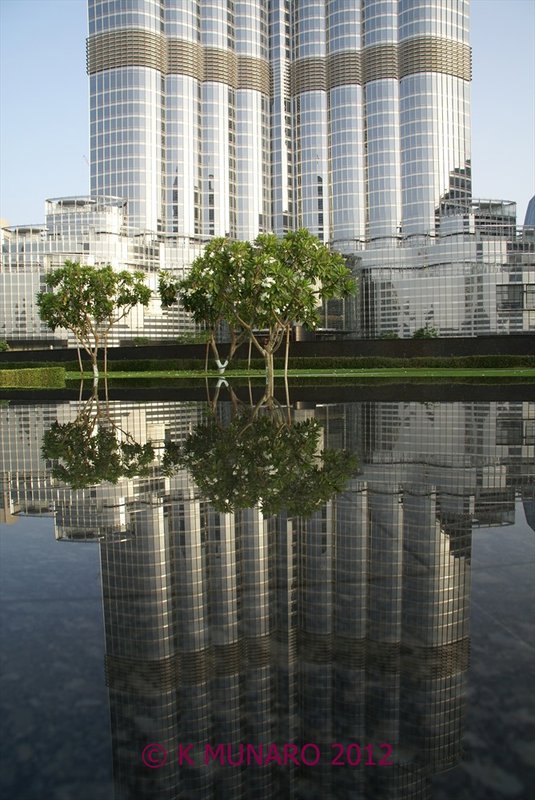 the Burj Reflected