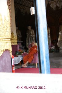 sleeping monk