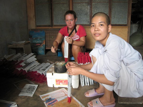 Making Incense with the Monk Girls 