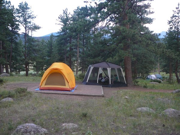 Our Campsite in the Rockies