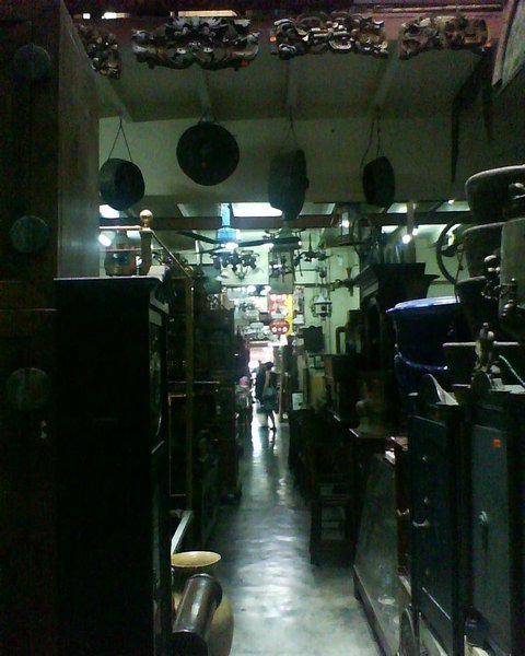 inside a chinese antique shop
