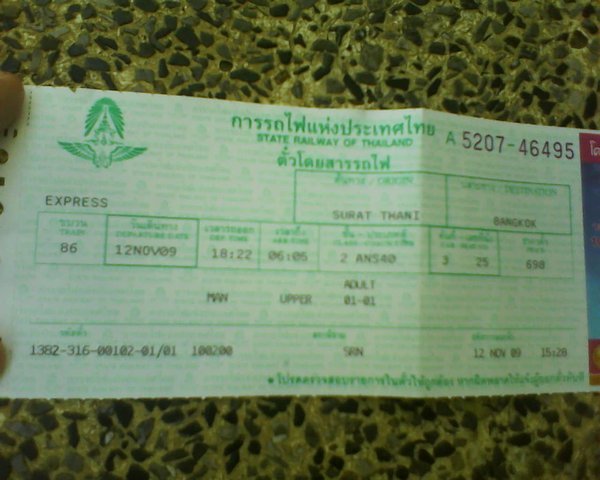 Ticket to Bangkok