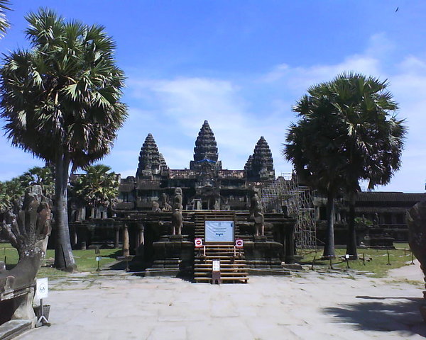 Approach to Angkor Wat