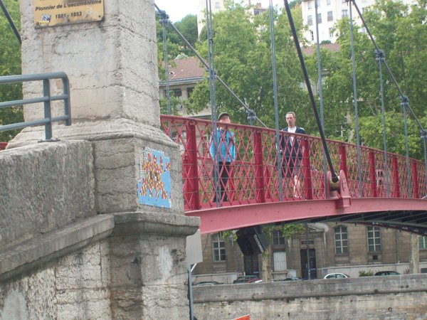 Early suspension bridge