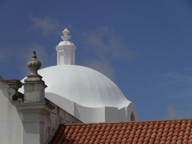Famous church dome in Loule