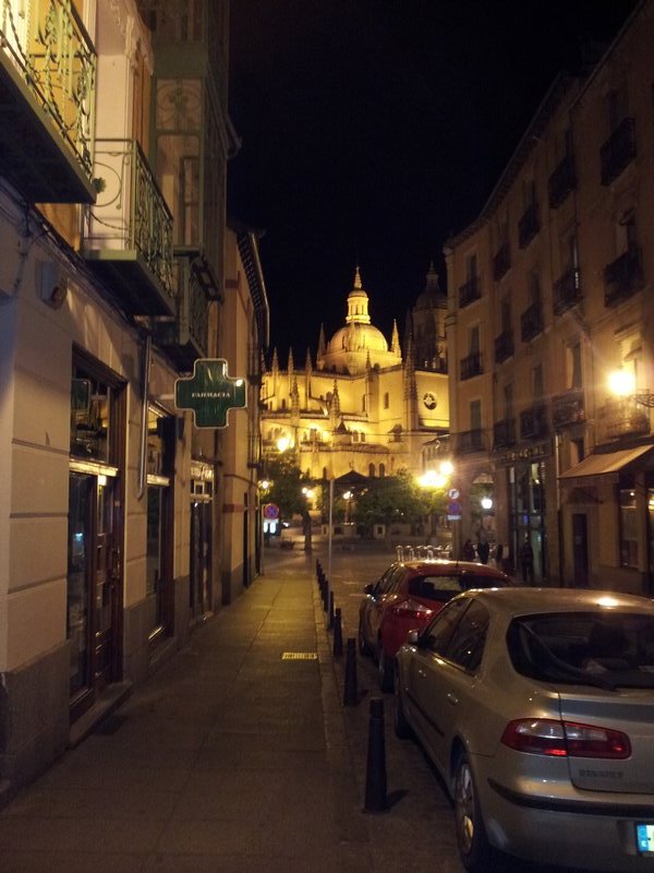 cathedral by night